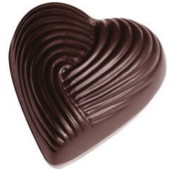 plaque 275x135 pour 21 bonbons coeur strié