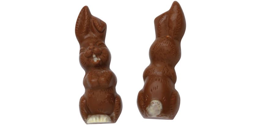 plaque 275x175 de 2 empreintes pour 1 lapin rieur 120x43 mm