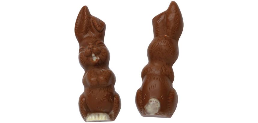 plaque 275x175 de 2 empreintes pour 1 lapin rieur 120x43 mm