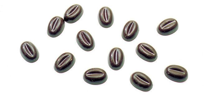 plaque 275x135 pour 104 petits grains de café 17x12 mm