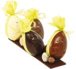 plaque 275x175 de 6 empreintes pour 3 oeufs décor lapin