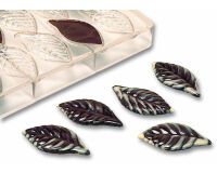 plaque 275x175 pour 21 feuilles en chocolat 5 g 6x3 cm