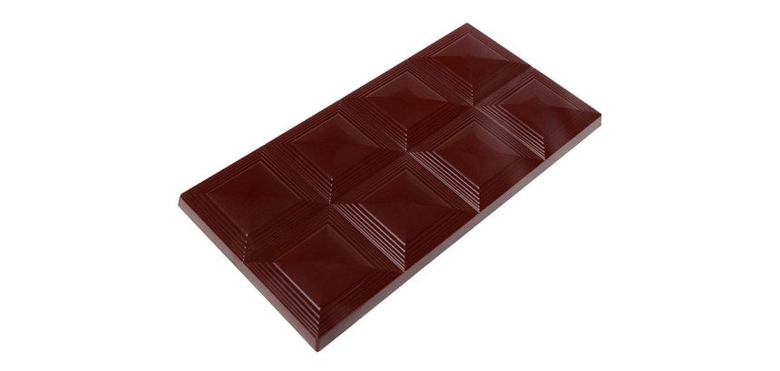 plaque 275X175 mm pour 3 tablettes 100g de 8 carrés