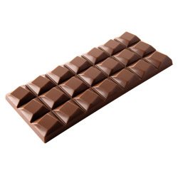 plaque 275x175 pour 3 tablettes 100 g de 21 carrés décalés