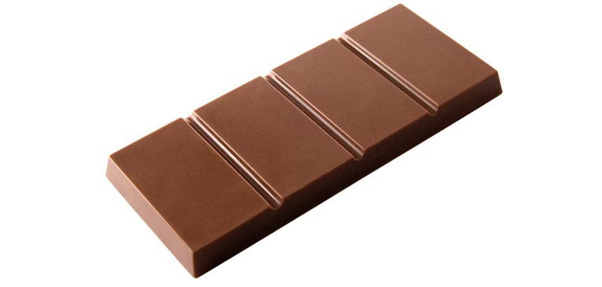 plaque 275x175 pour 4 tablettes 90 g de 4 rectangles