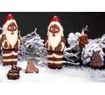 plaque 275x175 de 4 empreintes pour 2 pères noël 130mm