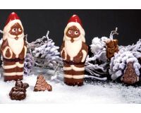 plaque 275x175 de 4 empreintes pour 2 pères noël 130mm