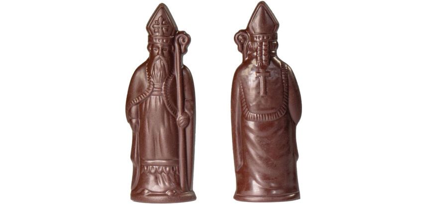 plaque 275x175 de 2 empreintes pour 1 saint Nicolas 210 mm