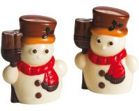 plaque 275x175 de 4 empreintes de 2 bonhommes de neige 85 mm