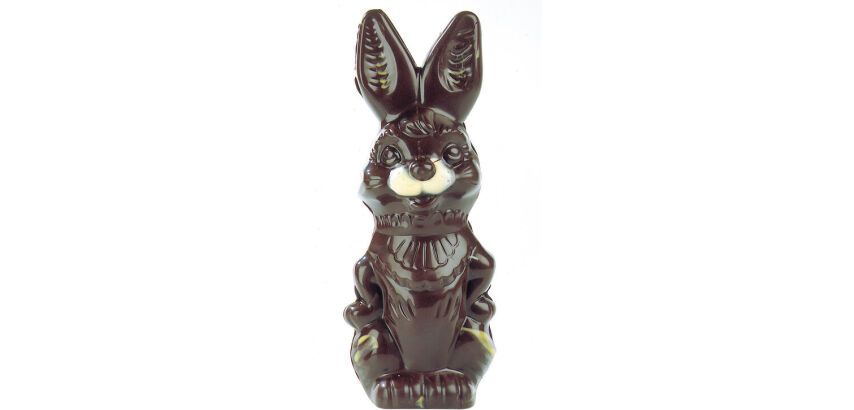 plaque 360x195 de 2 empreintes pour 1 lapin humoristique 230mm