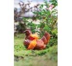 plaque 275x175 de 2 empreintes pour 1 poule couveuse 140x114 mm