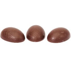 plaque 275x175 pour 45 bonbons demi oeufs striés 30 mm