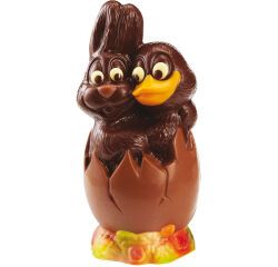 plaque 275x175 double pour oeuf couple lapin/canard