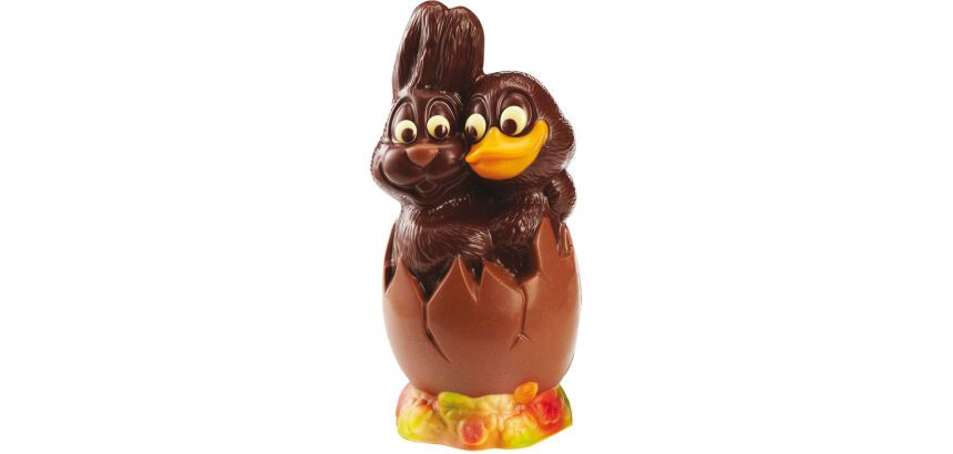 plaque 275x175 double pour oeuf couple lapin/canard