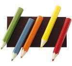 plaque 275x135 de 10 empreintes pour 5 crayons 117mm