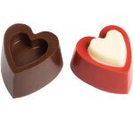 plaque 275x135 pour 24 bonbons coeurs reliefs 30 mm