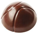 plaque 275x135 pour 21 bonbons demi-sphères 2 rayures