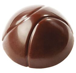plaque 275x135 pour 21 bonbons demi-sphères 2 rayures