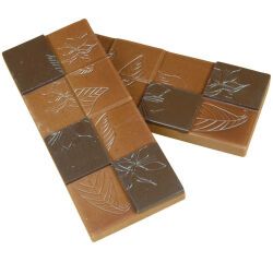 plaque 275x175 pour 6 mini-tablettes fleurs de cacao 50g