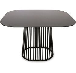 support en fil métallique pour buffet noir 30,7 x 25,3 cm h 25 cm