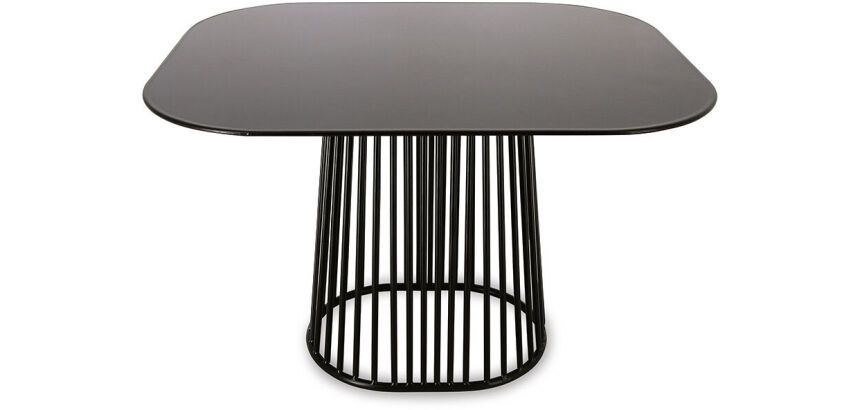 support en fil métallique pour buffet noir 30,7 x 25,3 cm h 25 cm