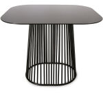 support en fil métallique pour buffet noir 30,7 x 25,3 cm h 20 cm