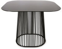 support en fil métallique pour buffet noir 30,7 x 25,3 cm h 20 cm