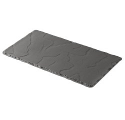 Basalt plat rectangulaire 30 x 16 cm