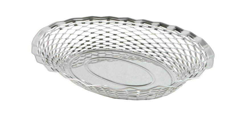 Corbeille à pain 25 x 18 cm Inox