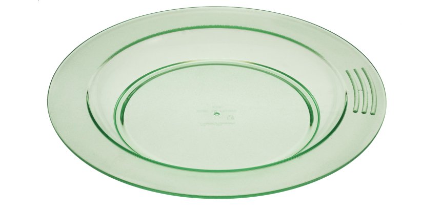 assiette demi-creuse en copolyester