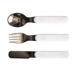 couteau enfant manche ABS en blanc
