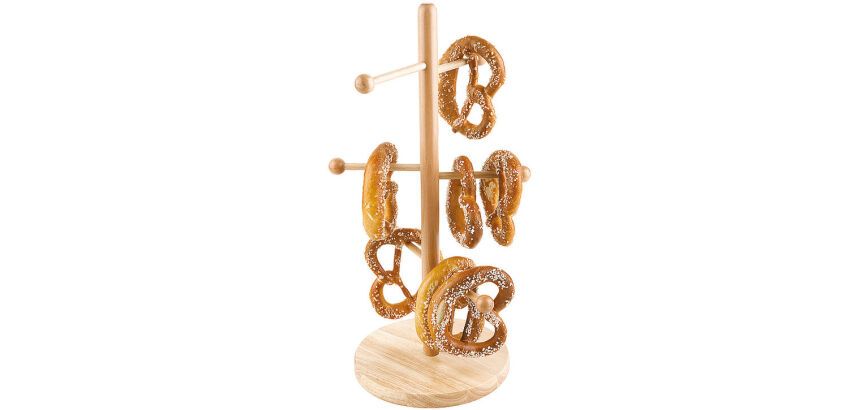 Support à bretzels et à saucissons, en hêtre