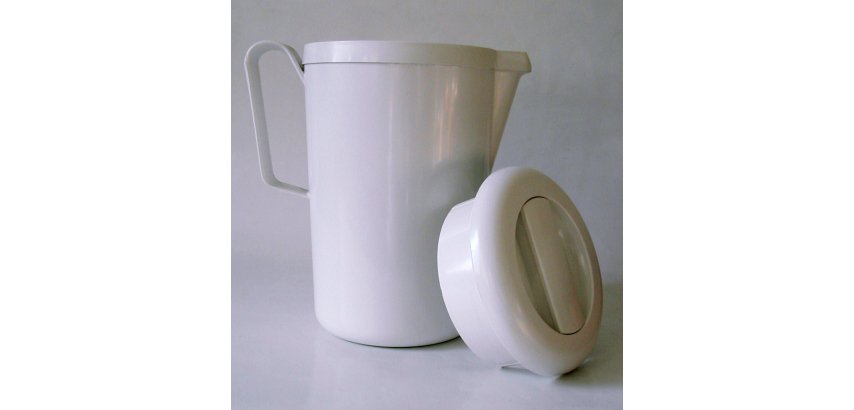 Pot isotherme blanc en ABS 1,2L