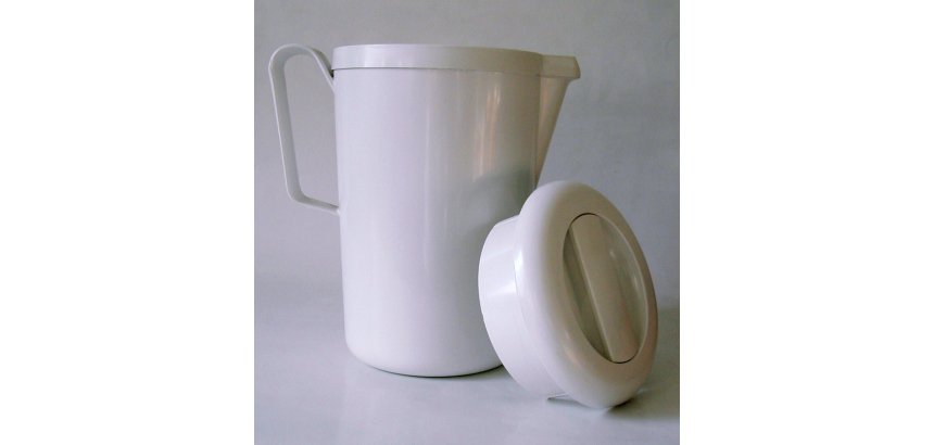 Pot isotherme blanc en ABS 1,2L