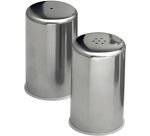 set salière-poivrière en acier inoxydable h 70 mm