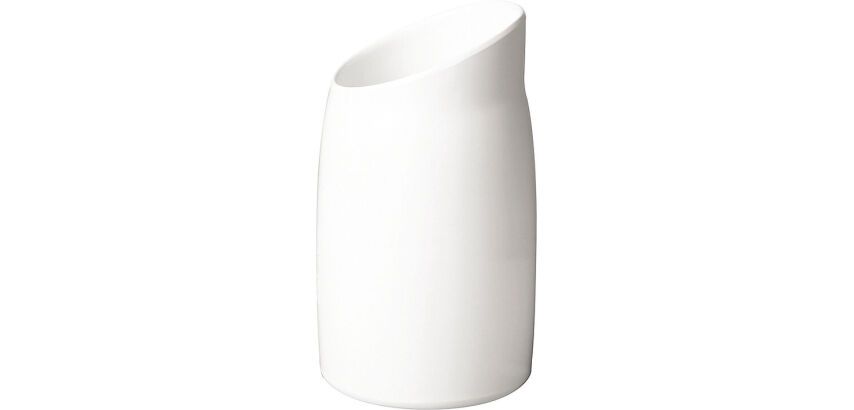 pot 1 litre Ø 120 h 21,5 cm blanc