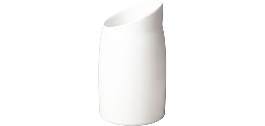 pot 1 litre Ø 120 h 21,5 cm blanc