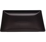 Kuro assiette noire carrée 19 x 19 cm