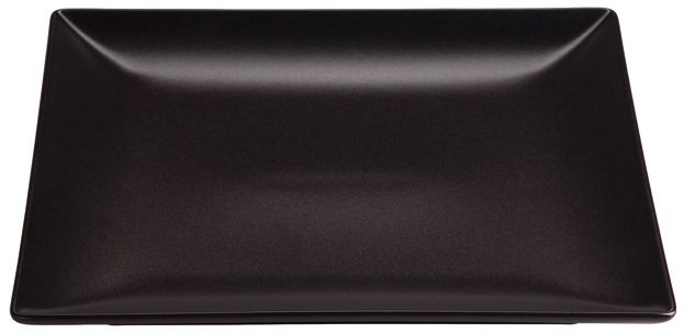 Kuro assiette noire carrée 19 x 19 cm