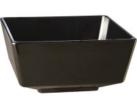 Saladier en mélamine pour buffet 4 25,5 x 25,5 cm noir