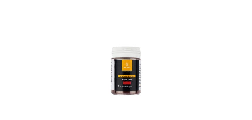 colorant poudre aqua-soluble rouge mûre 25 g