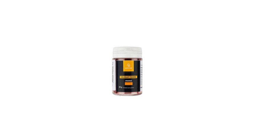 colorant poudre aqua-soluble orange 25 g