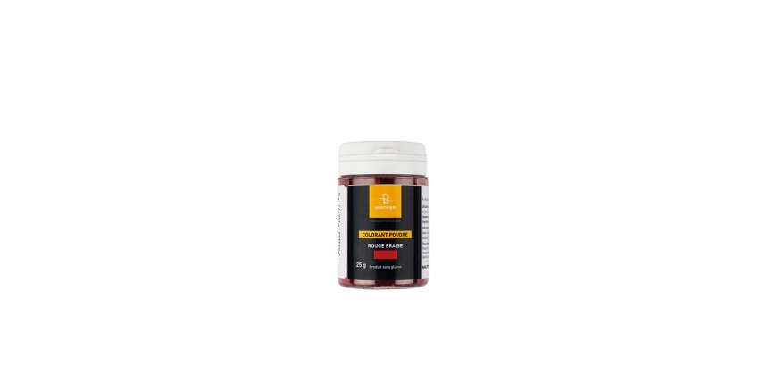 colorant poudre aqua-soluble rouge fraise 25 g