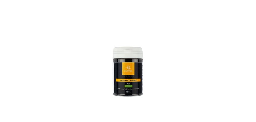 colorant poudre aqua-soluble vert 25 g