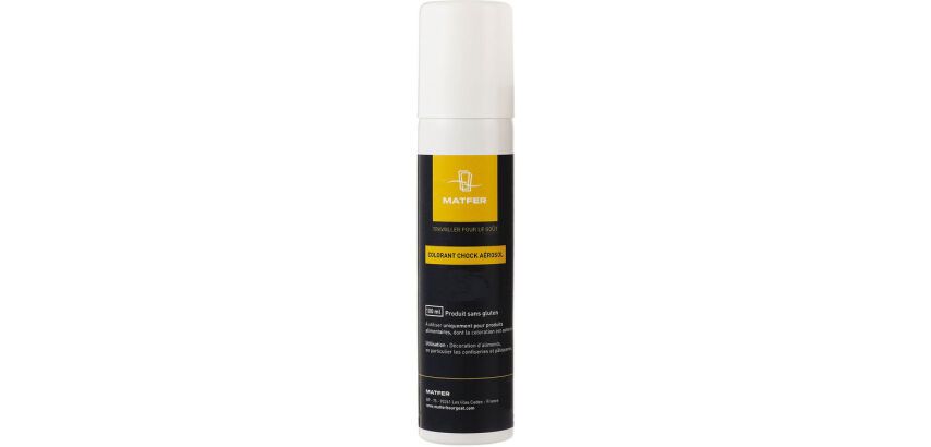Chock spray pour décors en chocolat rouge 100 ml