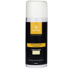 spray pour décors velours en chocolat velours choco ivoire 400 ml