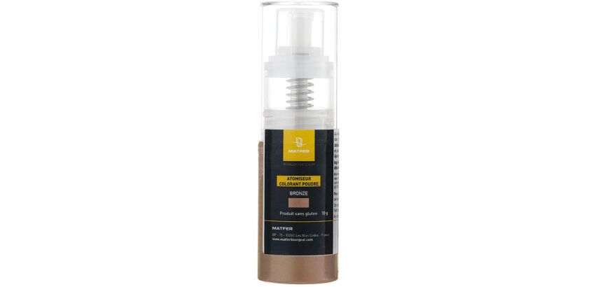 spray poudre métallique en atomiseur bronze 8 g