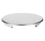 plateau tournant inox 30x3.8 cm