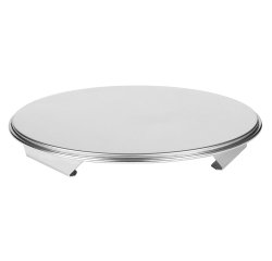 plateau tournant inox 30x3.8 cm