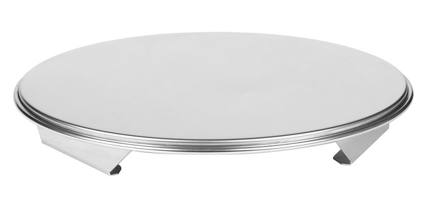 plateau tournant inox 30x3.8 cm
